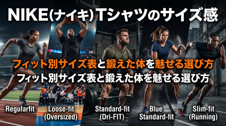 NIKEのTシャツのサイズ感 フィット別サイズ表と鍛えた体を魅せる選び方